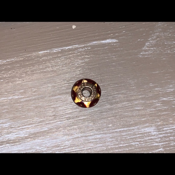 14k gold pandora murano bead glass charm - Picture 7 of 8